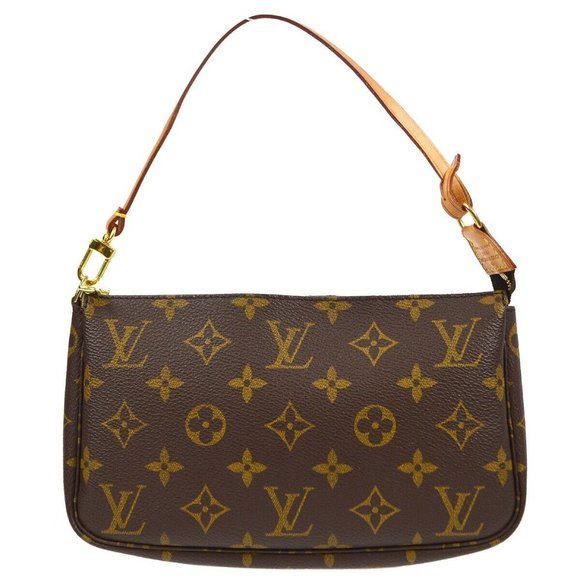 Louis Vuitton Pochette Accessoires Handbag Purse Monogram - Picture 1 of 8